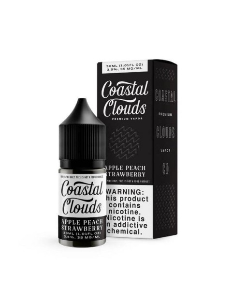 Saltwater Apple Peach Strawberry by Coastal Clouds Nicotine Salt eJuice