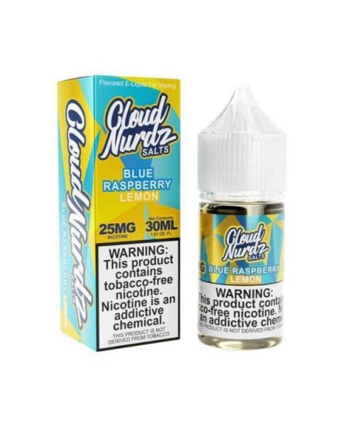 Blue Raspberry Lemon Tobacco Free Nicotine Salt Juice by Cloud Nurdz