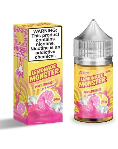 Pink Lemonade Nicotine Salt Juice by Lemonade Monster