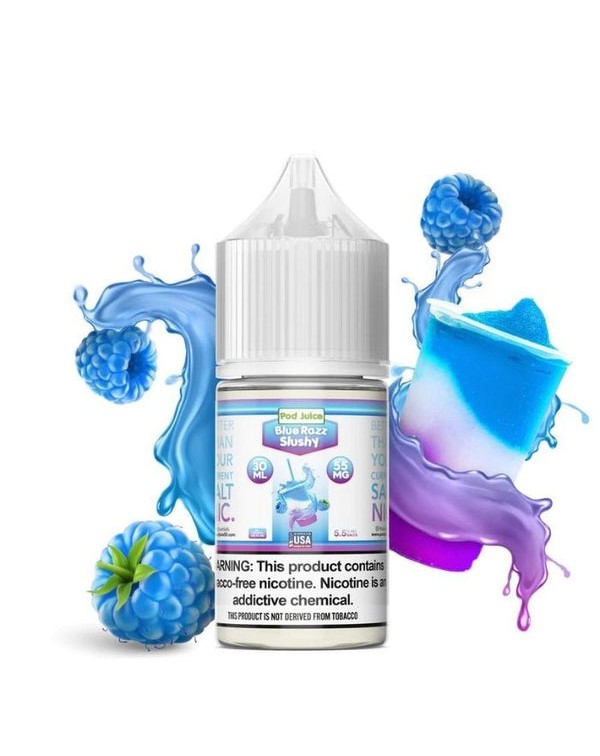 Blue Razz Slushy Tobacco Free Nicotine Salt Juice ...