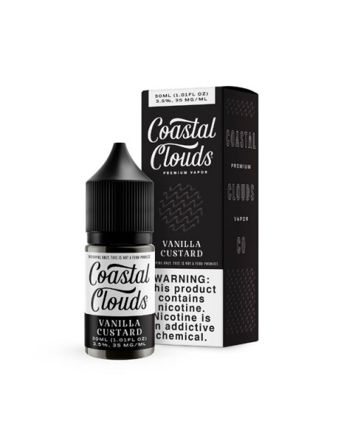 Vanilla Custard Tobacco Free Nicotine Salt Juice by Coastal Clouds