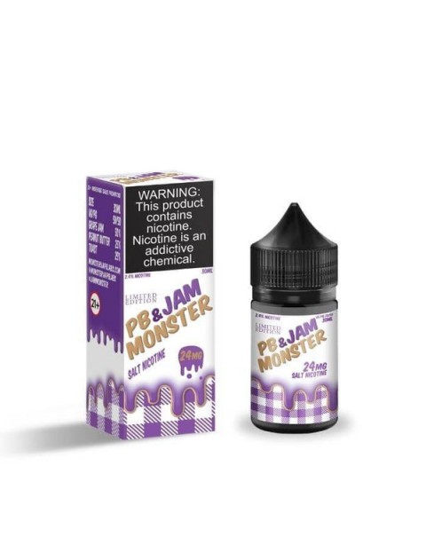 PB & Jam Monster Grape Tobacco Free Nicotine Salt Juice by Jam Monster