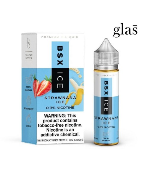 Strawnana Ice Tobacco Free Nicotine Vape Juice by BSX Series (Former Glas Basix Series)