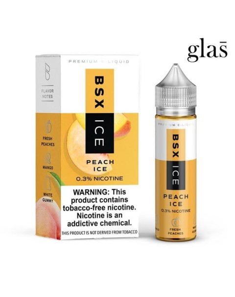 Peach Ice Tobacco Free Nicotine Vape Juice by BSX Series (Former Glas Basix Series)