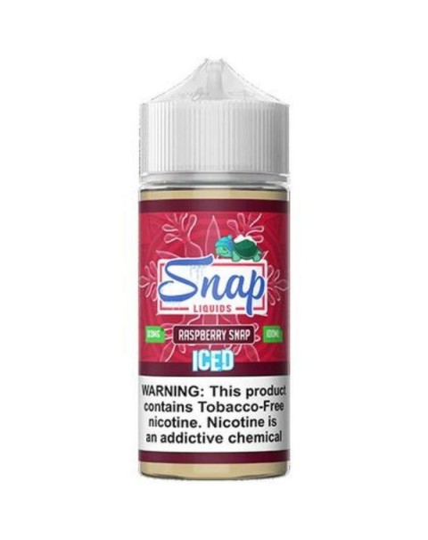 Raspberry Snap Iced Tobacco Free Nicotine Vape Juice by Snap Liquids