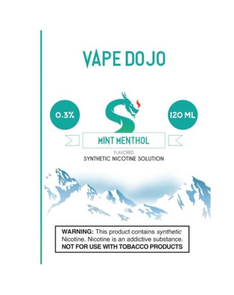 Mint Menthol Tobacco Free Nicotine Vape Juice by Vape Dojo