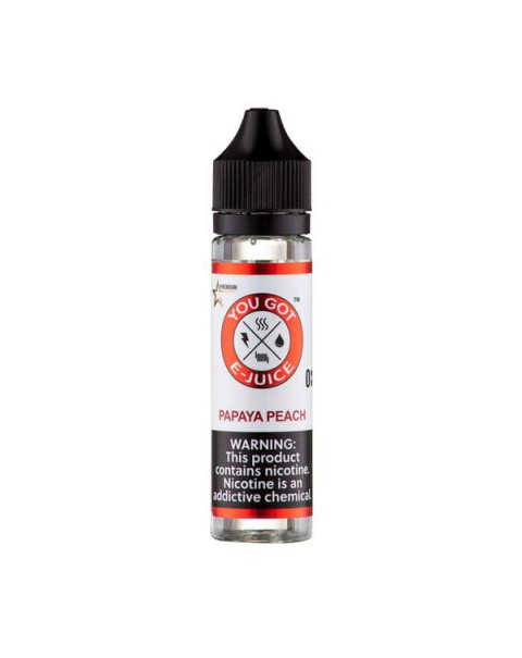 Papaya Peach Synthetic Nicotine Vape Juice by You Got E-Juice