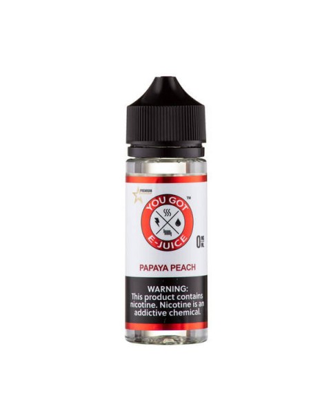 Papaya Peach Synthetic Nicotine Vape Juice by You Got E-Juice