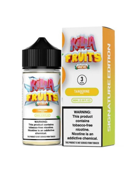 Tangerine Ice Tobacco Free Nicotine Vape Juice by Killa Fruits Signature Edition