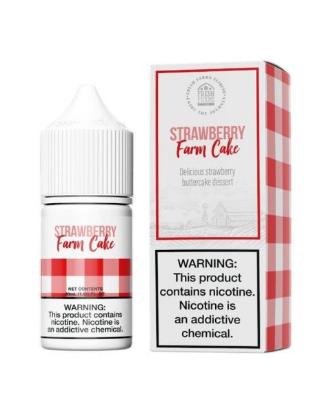 Strawberry Farm Cake Nicotine Salt by Fresh Farms E-Liquid