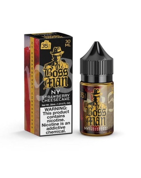 Strawberry Cheesecake by Boss Man Nicotine Salt E-Liquid