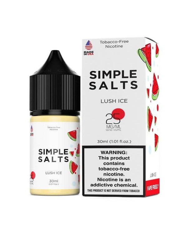 Lush Ice Tobacco Free Nicotine Salt Juice by Simpl...