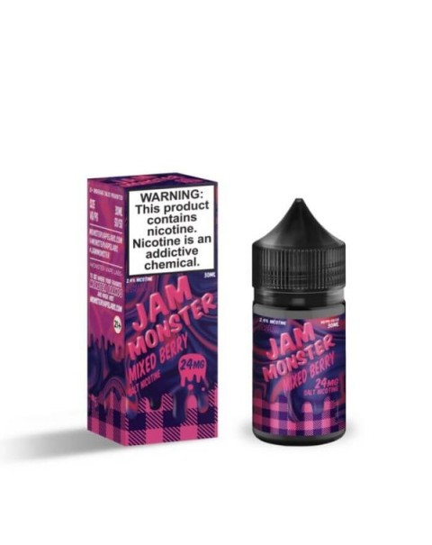 Mixed Berry Tobacco Free Nicotine Salt Juice by Jam Monster