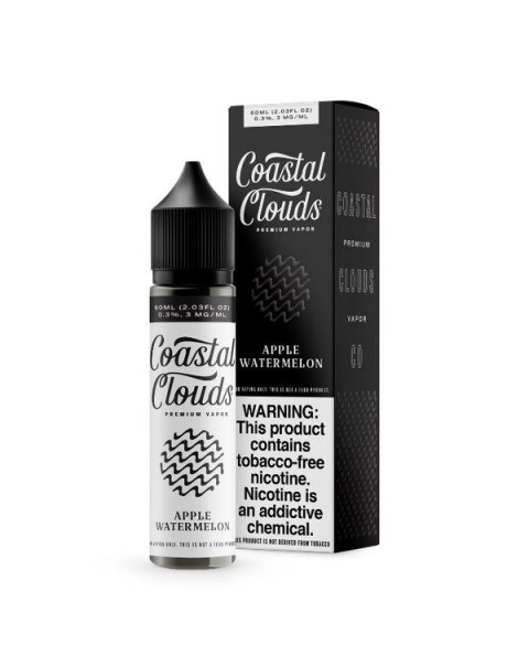 Apple Watermelon Tobacco Free Nicotine Vape Juice by Coastal Clouds