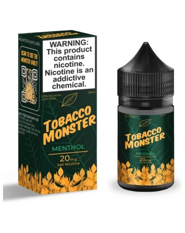 Menthol Nicotine Salt Juice by Tobacco Monster