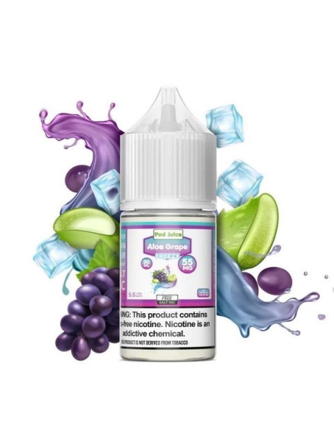 Aloe Grape Freeze Tobacco Free Nicotine Salt Juice by Pod Juice