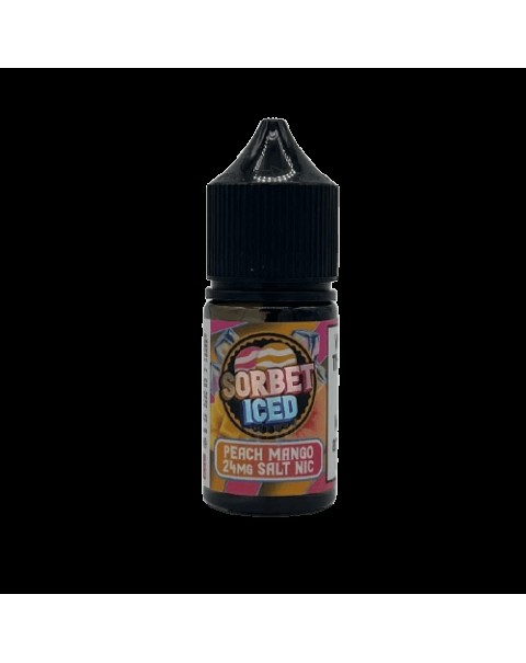 Iced Peach Mango Tobacco Free Nicotine Salt Juice by Sorbet Pop