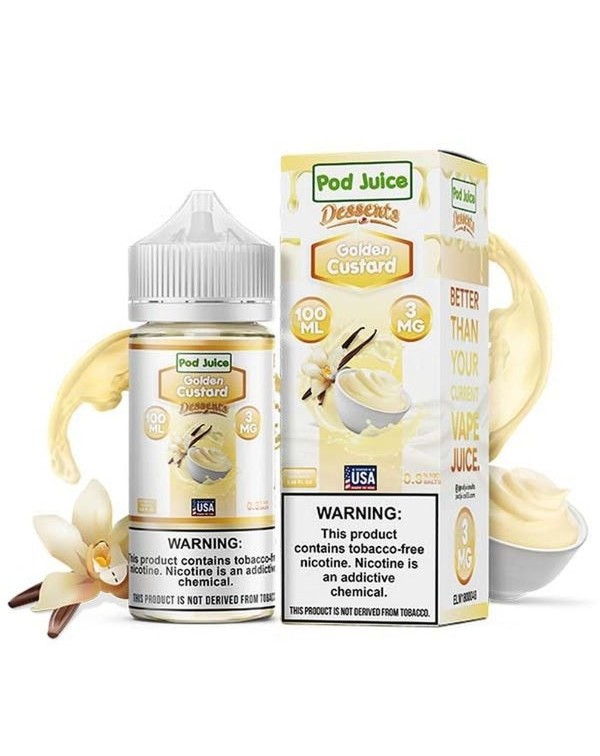 Golden Custard Tobacco Free Nicotine Vape Juice by...