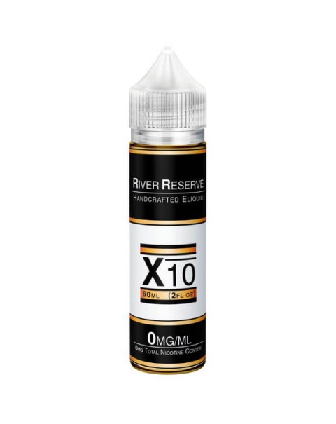 X-10 Tobacco Free Nicotine E-liquid by River Reserve