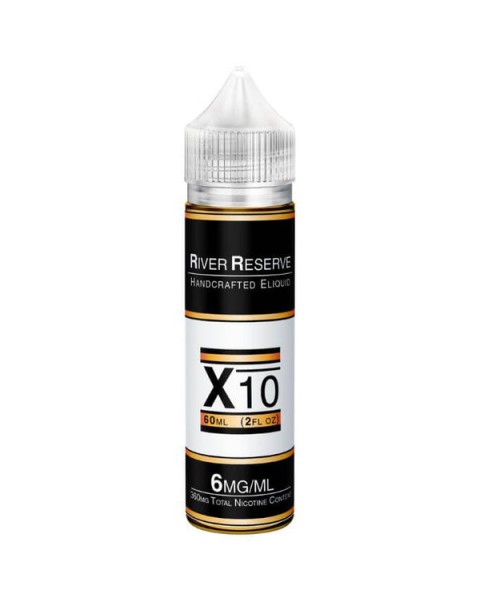 X-10 Tobacco Free Nicotine E-liquid by River Reserve