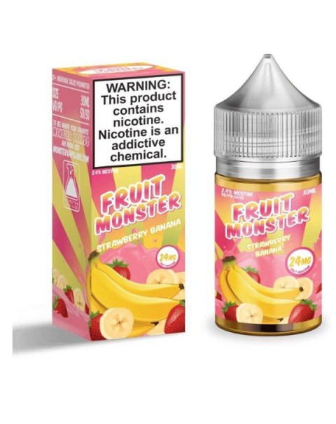 Strawberry Banana Tobacco Free Nicotine Salt Juice by Fruit Monster