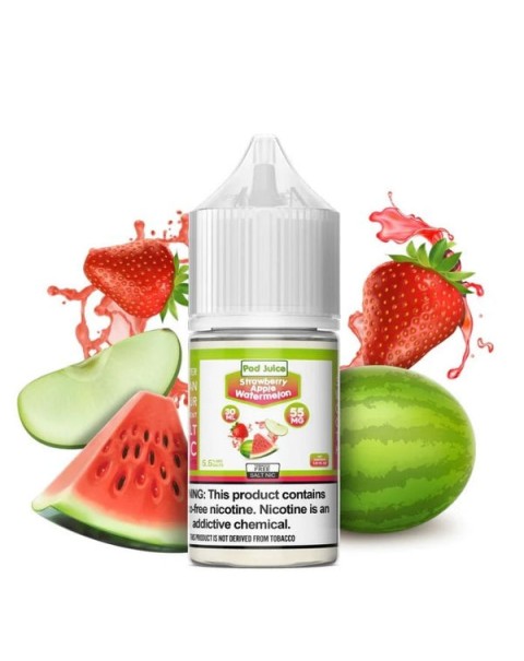 Strawberry Apple Watermelon by Pod Juice Nicotine Salt E-Liquid