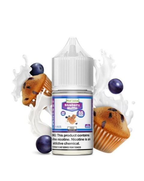 Blueberry Muffin Tobacco Free Nicotine Salt Juice by Pod Juice