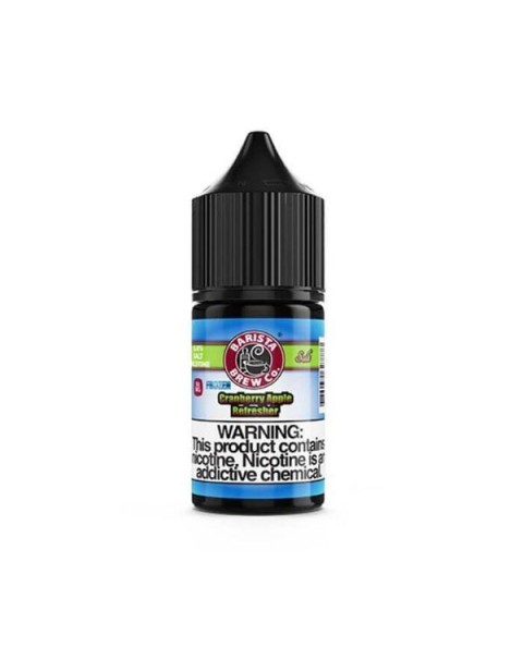 Frozen Cranberry Apple Refresher by Barista Brew Co. Nicotine Salt eJuice