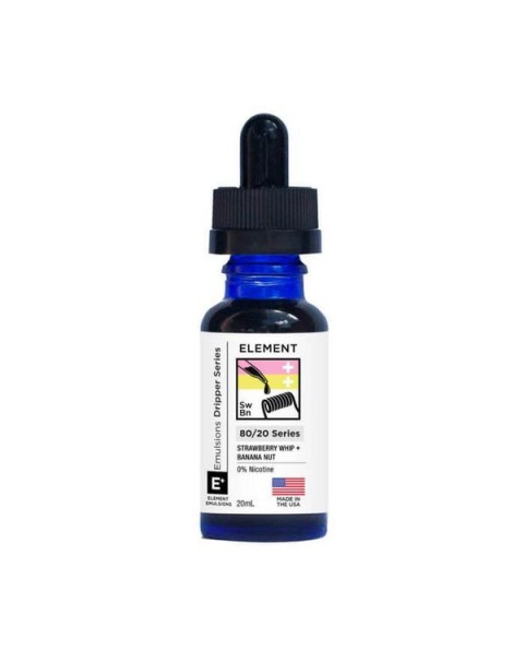 Emulsions Strawberry Whip + Banana Nut by Element Dripper E-Liquids