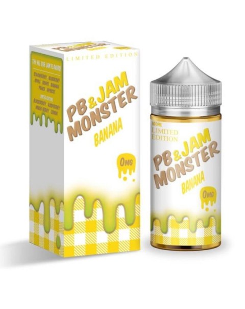 PB & Jam Monster Banana Tobacco Free Nicotine Vape Juice by Jam Monster