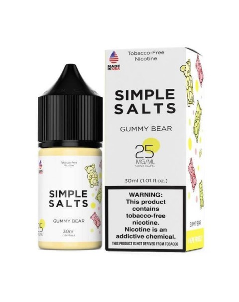 Gummy Bear Tobacco Free Nicotine Salt Juice by Simple Salts