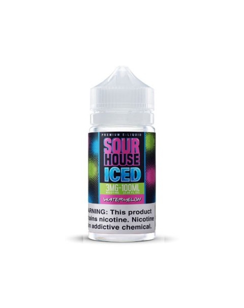 Sour Watermelon Vape Juice by Sour House Iced Premium E-Liquid