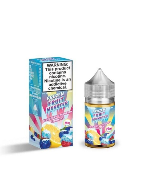 Blueberry Raspberry Lemon Ice Tobacco Free Nicotine Salt Juice by Frozen Fruit Monster