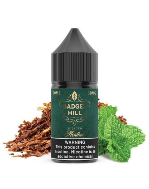 Menthol by Badger Hill Reserve Nicotine Salt eJuice