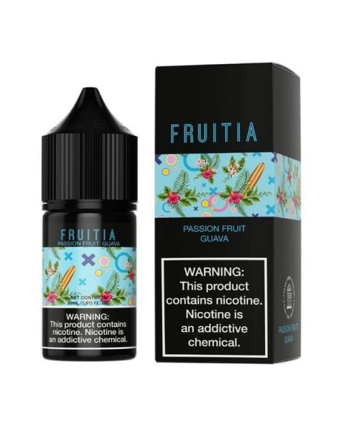 Passion Fruit Guava by Fruitia Nicotine Salt E-Liquids