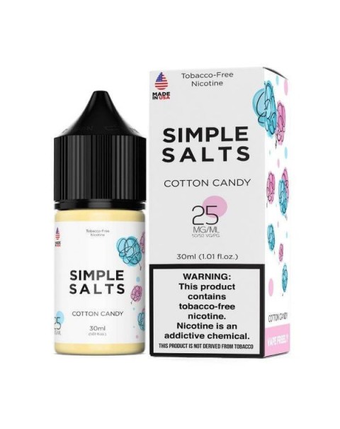 Cotton Candy Tobacco Free Nicotine Salt Juice by Simple Salts