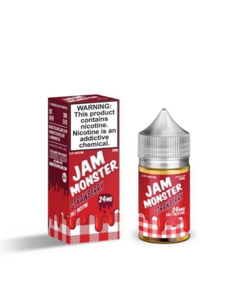 Strawberry Tobacco Free Nicotine Salt Juice by Jam Monster