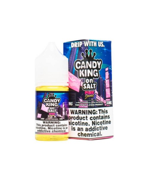 Pink Squares Nicotine Salt by Candy King On Salt eJuice