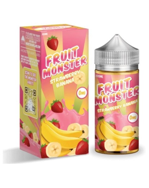 Strawberry Banana Tobacco Free Nicotine Vape Juice by Fruit Monster