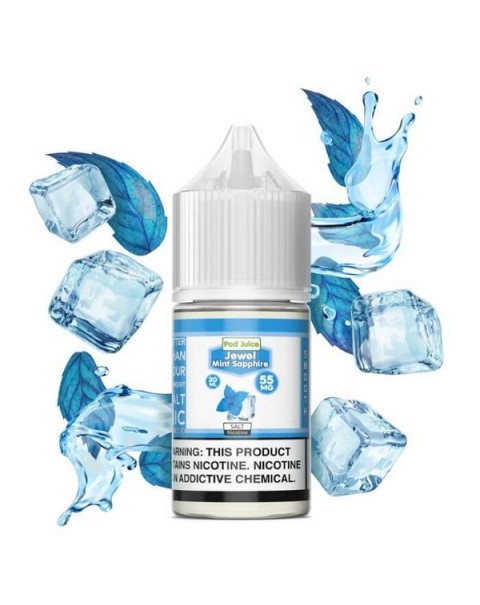 Jewel Mint Sapphire by Pod Juice Nicotine Salt E-Liquid