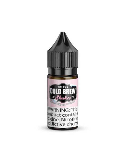 Strawberi & Cream Salted Blends by Nitro's Cold Brew Shakes Nicotine Salt eJuice