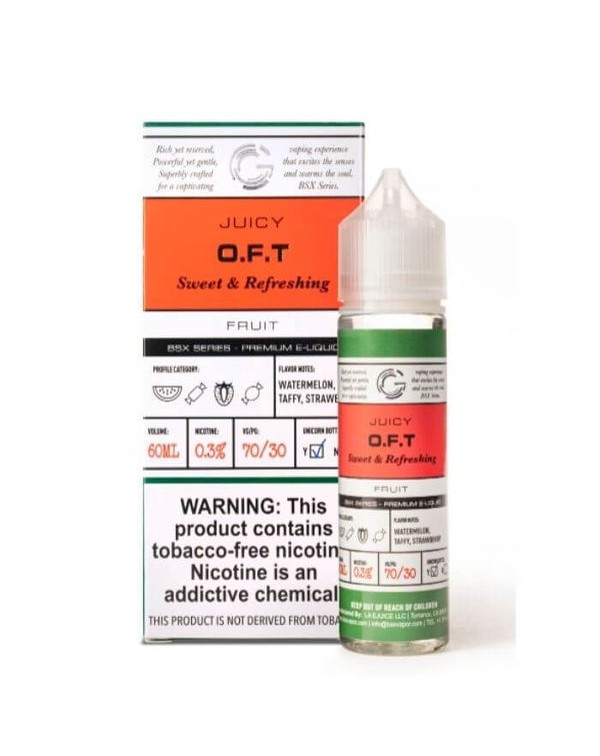 O.F.T Tobacco Free Nicotine Vape Juice by BSX Seri...