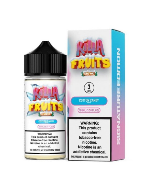 Cotton Candy Ice Tobacco Free Nicotine Vape Juice by Killa Fruits Signature Edition