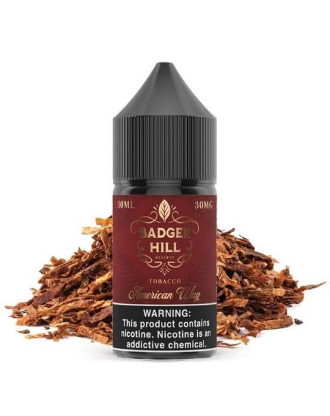 American Way by Badger Hill Reserve Nicotine Salt eJuice