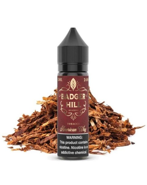 American Way by Badger Hill Reserve Nicotine Salt eJuice