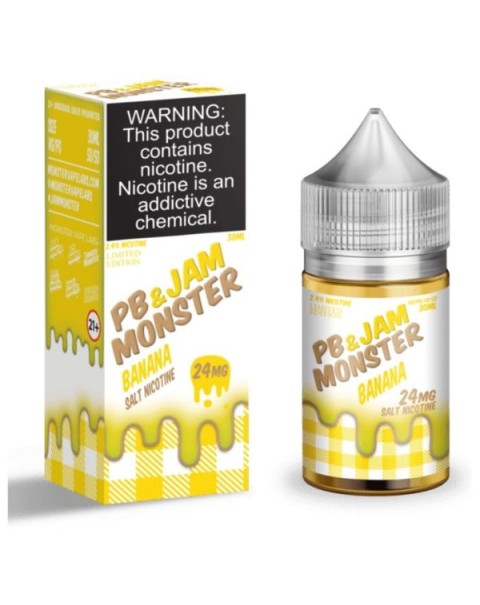 PB & Jam Monster Banana Nicotine Salt Juice by Jam Monster