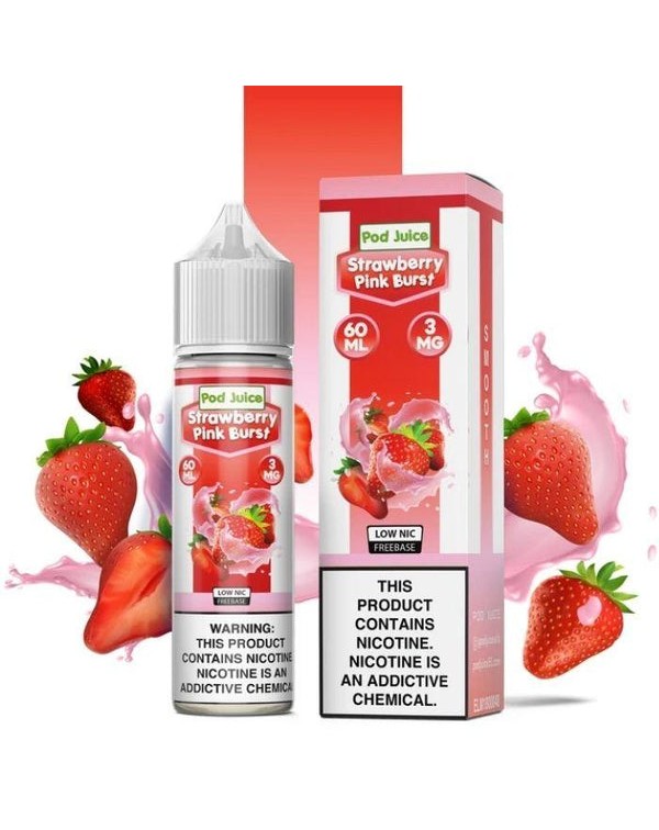 Strawberry Pink Burst by Pod Juice