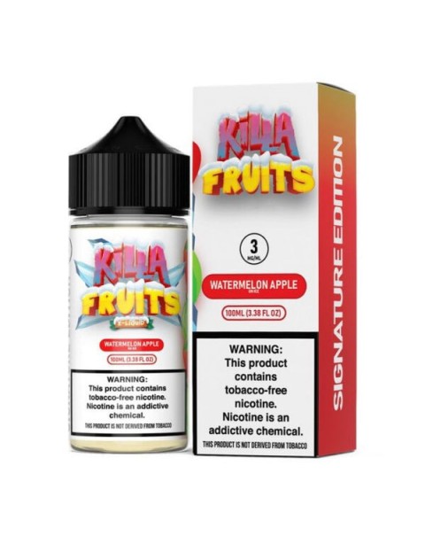 Watermelon Apple Ice Tobacco Free Nicotine Vape Juice by Killa Fruits Signature Edition