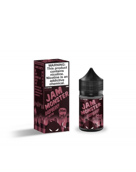 Raspberry Tobacco Free Nicotine Salt Juice by Jam Monster