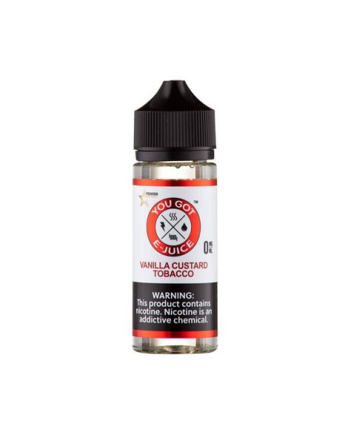 Vanilla Custard Tobacco Synthetic Nicotine Vape Juice by You Got E-Juice